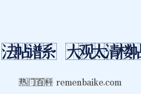 法帖谱系·大观太清楼帖是什么意思的图片